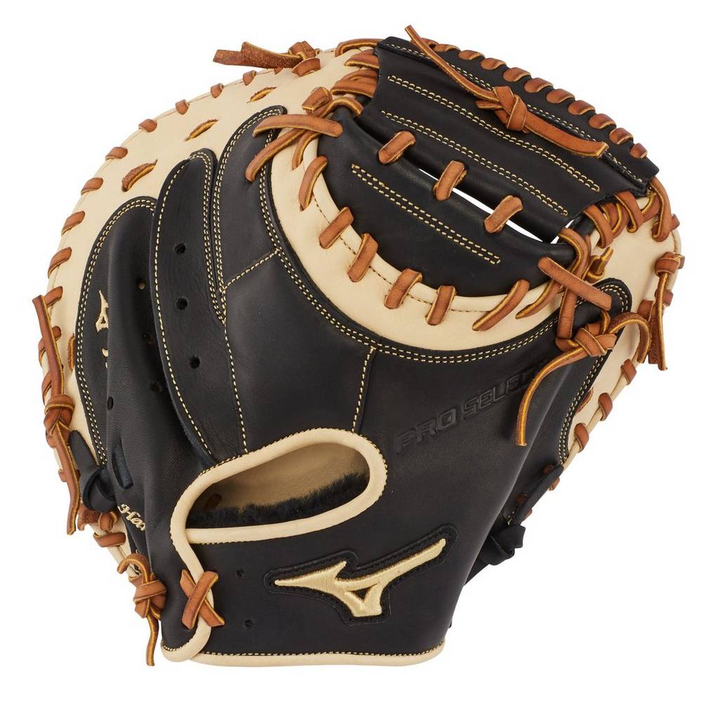 Mizuno Pro Select 33.5" - Bayan Catchers Mitt - Siyah Türkiye (TGMKSJ-978)